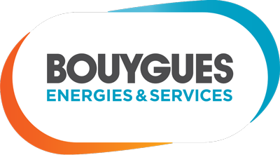Bouygues energies and services logo.